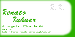 renato kuhner business card