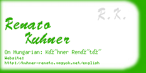 renato kuhner business card